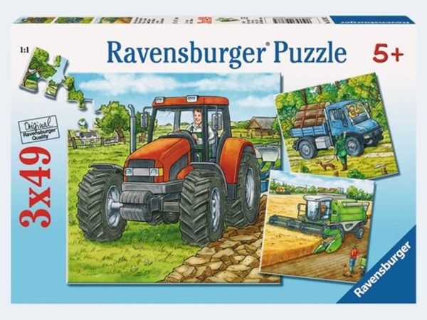 Ravensburger (93885) - "Grosse Landmaschinen" - 49 Teile Puzzle