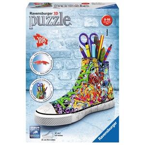 Ravensburger (12535) - "Sneaker Graffiti" - 108 Teile Puzzle