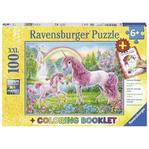 Ravensburger (13698) - "Magische Einhörner" - 100 Teile Puzzle