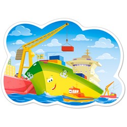 Castorland (B-120130) - "Ein Tag im Hafen" - 12 Teile Puzzle