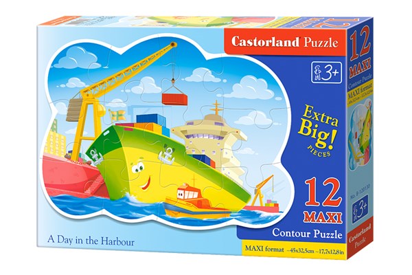 Castorland (B-120130) - "Ein Tag im Hafen" - 12 Teile Puzzle
