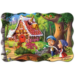 Castorland (C-02368) - "Hänsel und Gretel, Auf dem Weg zum Pfefferkuchenhaus" - 20 Teile Puzzle