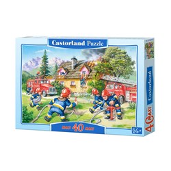 Castorland (B-040025) - "Feuerwehreinsatz" - 40 Teile Puzzle