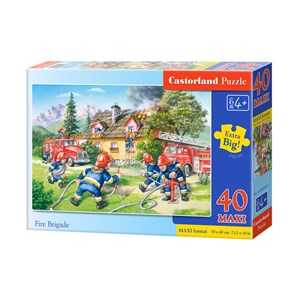Castorland (B-040025) - "Feuerwehreinsatz" - 40 Teile Puzzle