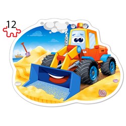 Castorland (B-043040) - "Baufahrzeuge" - 8 12 15 20 Teile Puzzle