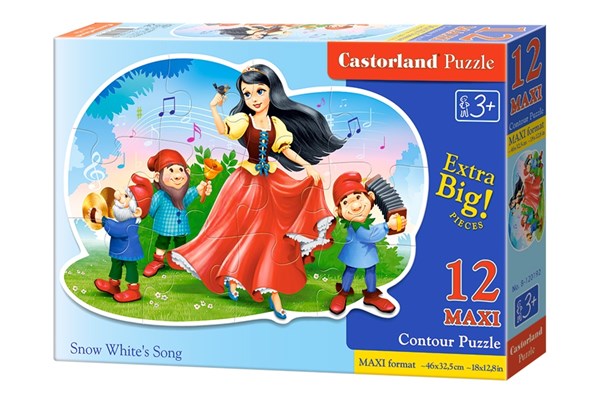 Castorland (B-120192) - "Schneewittchen und die 7 Zwerge" - 12 Teile Puzzle