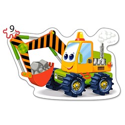 Castorland (B-020065) - "Lustige Arbeitsmaschinen" - 9 15 Teile Puzzle