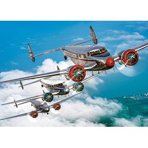 Castorland (B-13371) - "Flugzeuge am Himmel" - 120 Teile Puzzle