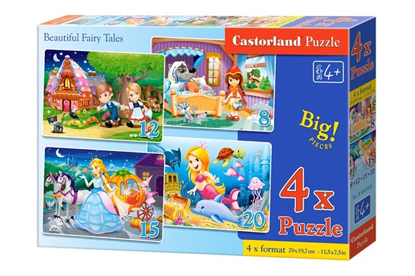 Castorland (B-041008) - "Bezaubernde Märchenfiguren" - 8 12 15 20 Teile Puzzle