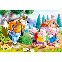 Castorland (B-06519) - "Drei kleine Schweine" - 60 Teile Puzzle