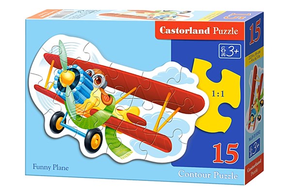 Castorland (B-015092) - "Fröhlicher Flieger" - 15 Teile Puzzle