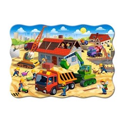 Castorland (B-03686) - "Haus im Bau" - 30 Teile Puzzle