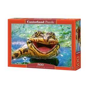 Castorland (B-52813) - "Lachender Frosch" - 500 Teile Puzzle