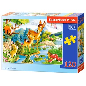 Castorland (B-12725) - "Tierkinder" - 120 Teile Puzzle