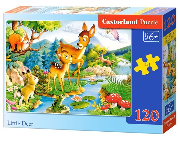 Castorland (B-12725) - "Tierkinder" - 120 Teile Puzzle