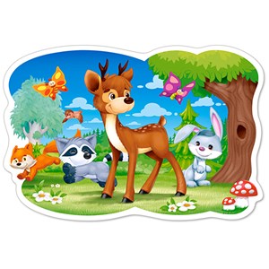 Castorland (B-120154) - "Waldtiere" - 12 Teile Puzzle