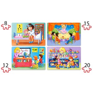 Castorland (B-041022) - "I Like my Job" - 8 12 15 20 Teile Puzzle