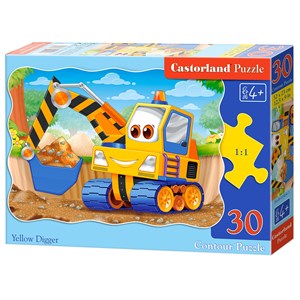 Castorland (B-03464) - "Gelber Bagger" - 30 Teile Puzzle