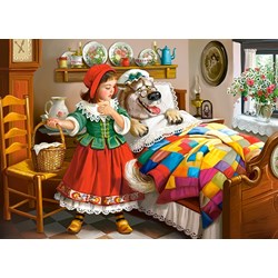 Castorland (B-13227) - "Rotkäppchen und der Wolf" - 120 Teile Puzzle
