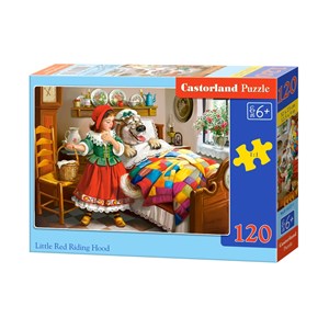 Castorland (B-13227) - "Rotkäppchen und der Wolf" - 120 Teile Puzzle