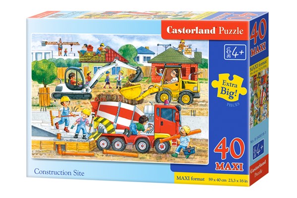 Castorland (B-040018) - "Auf der Baustelle" - 40 Teile Puzzle