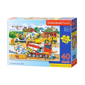 Castorland (B-040018) - "Auf der Baustelle" - 40 Teile Puzzle