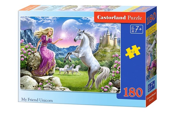 Castorland (B-018024) - "Mein Freund das Einhorn" - 180 Teile Puzzle