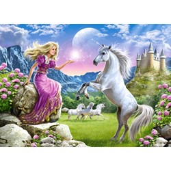 Castorland (B-018024) - "Mein Freund das Einhorn" - 180 Teile Puzzle