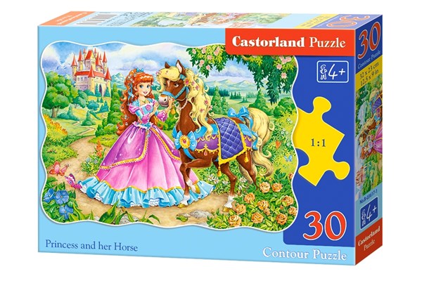 Castorland (B-03617) - "Das Pferd der Prinzessin" - 30 Teile Puzzle