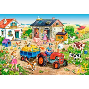 Castorland (B-040193) - "Leben auf dem Bauernhof" - 40 Teile Puzzle