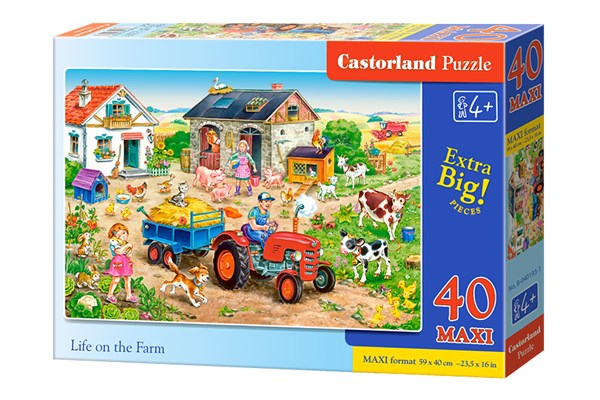 Castorland (B-040193) - "Leben auf dem Bauernhof" - 40 Teile Puzzle