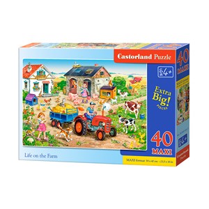 Castorland (B-040193) - "Leben auf dem Bauernhof" - 40 Teile Puzzle