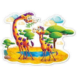 Castorland (B-120178) - "Giraffen in der Savanne" - 12 Teile Puzzle