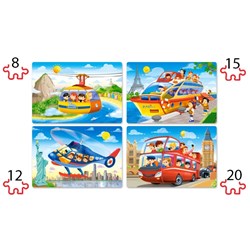 Castorland (B-041015) - "Travel The World" - 8 12 15 20 Teile Puzzle