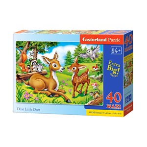Castorland (B-040261) - "Dear Little Deer" - 40 Teile Puzzle