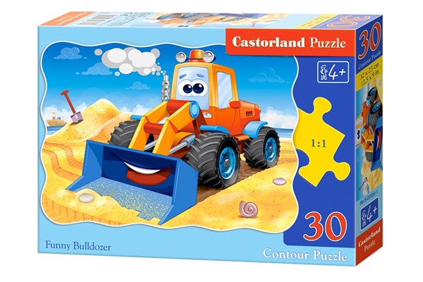 Castorland (B-03600) - "Lustiger Radlader" - 30 Teile Puzzle