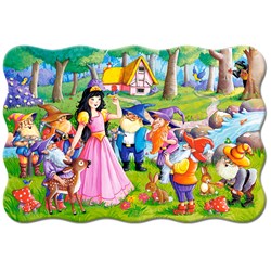 Castorland (C-02320) - "Schneewittchen mit den sieben Zwergen" - 20 Teile Puzzle