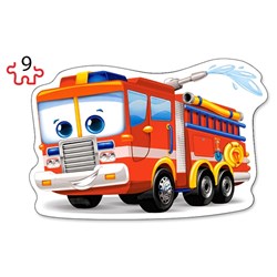 Castorland (B-020058) - "Auf die Feuerwehr ist immer Verlass!" - 9 15 Teile Puzzle