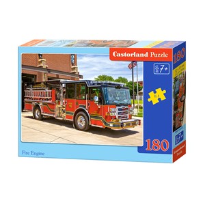 Castorland (B-018352) - "Amerikanisches Feuerwehrauto" - 180 Teile Puzzle