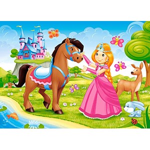 Castorland (B-06816) - "Die Prinzessin unter Freunden" - 60 Teile Puzzle