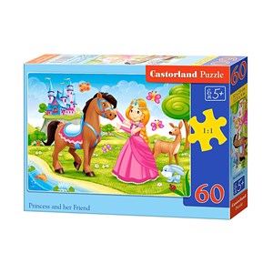 Castorland (B-06816) - "Die Prinzessin unter Freunden" - 60 Teile Puzzle