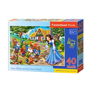 Castorland (B-040247) - "Schneewittchen erzählt ihre Geschichte" - 40 Teile Puzzle