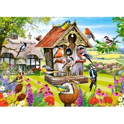 Castorland (B-030248) - "Versammlung am Vogelhaus" - 300 Teile Puzzle