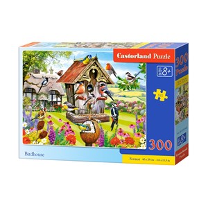 Castorland (B-030248) - "Versammlung am Vogelhaus" - 300 Teile Puzzle