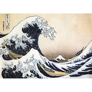 Puzzle Michele Wilson (W448-24) - Hokusai: "Die Welle" - 24 Teile Puzzle
