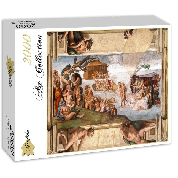 Grafika (01115) - Michelangelo: "Sixtinische Kapelle (Detail), 1509" - 2000 Teile Puzzle