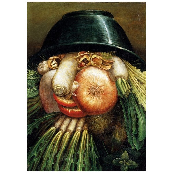 Puzzle Michele Wilson (W97-12) - Giuseppe Arcimboldo: "Der Gemüsegärtner" - 12 Teile Puzzle