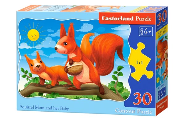 Castorland (B-03693) - "Eichhörnchen" - 30 Teile Puzzle