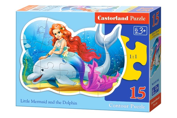 Castorland (B-015160) - "Die kleine Meerjungfrau" - 15 Teile Puzzle