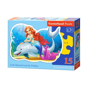 Castorland (B-015160) - "Die kleine Meerjungfrau" - 15 Teile Puzzle